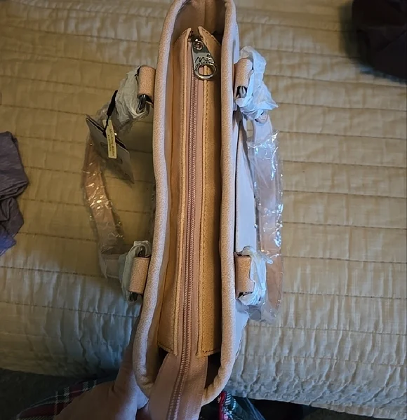 Montana West Blush Pink Embroidered Concealed Carry with Rhinestone Studs - Picture 9 of 14